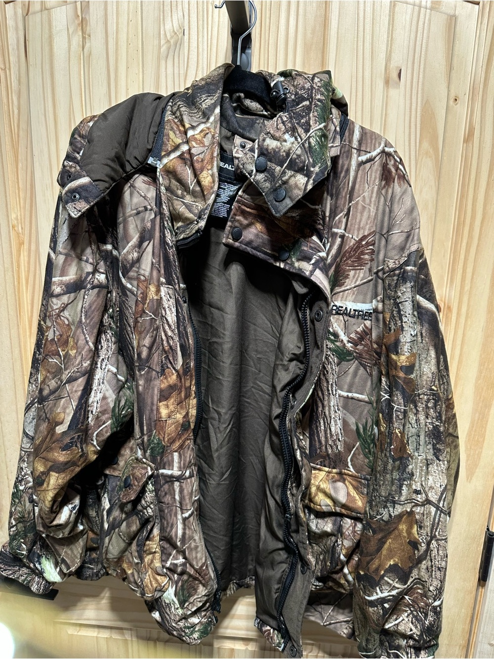 Realtree Camo Field Jacket in Brown and Green Mens 2xl